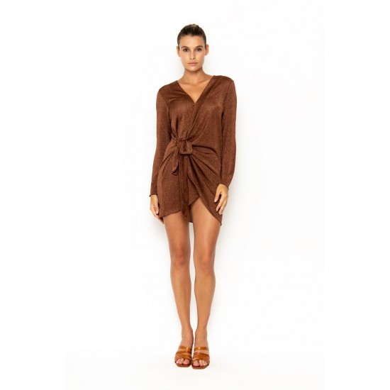 Online Store MADEIRA Cinnamon - Wrap Dress - sommer swim -S220