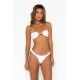Online Store CINDY Bianco - Bandeau Bikini Top - sommer swim -S203