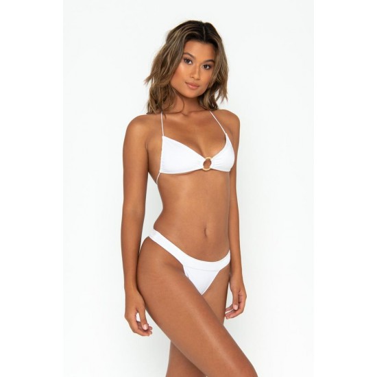 Online Store LUCIA Bianco - Halter Bikini Top - sommer swim -S124