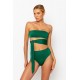 Online Store Harlow Emerald - Bandeau Bikini Top - sommer swim -S159
