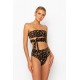 Online Store Harlow Leopard Luxe - Bandeau Bikini Top - sommer swim -S28