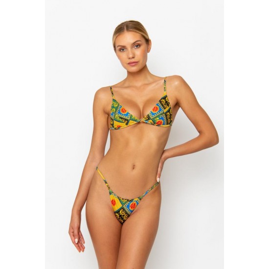 Online Store JANE Baroque - Thong Bikini Bottoms - sommer swim -S112