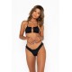 Online Store JOSEPHINE Nero - Brazilian Bikini Bottoms - sommer swim -S198