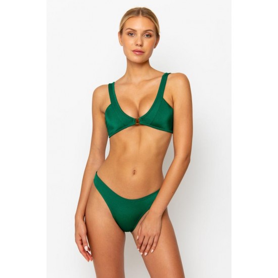 Online Store MAYA Emerald - High leg bikini bottoms - sommer swim -S19