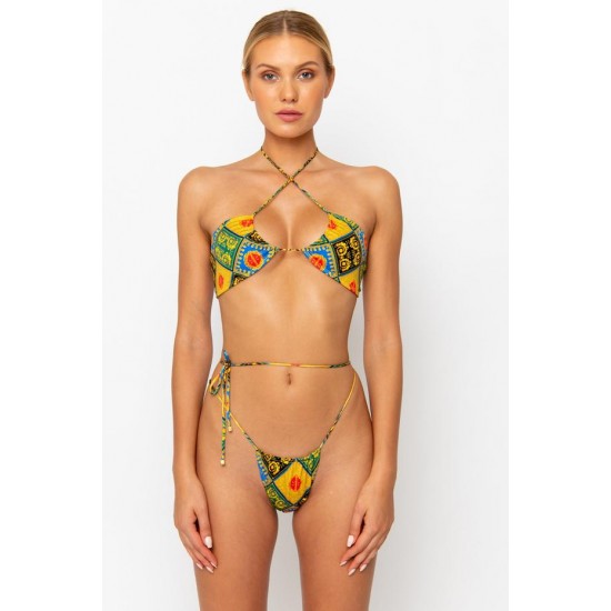 Online Store NAOMI Baroque - Tie Side Bikini Bottoms - sommer swim -S52