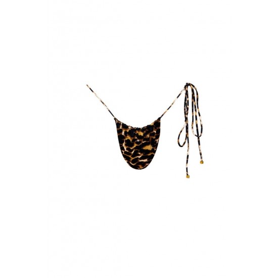 Online Store NAOMI Leopard Luxe - Tie Side Bikini Bottoms - sommer swim -S57