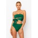 Online Store SIENNA Emerald - High Waisted Bikini Bottoms - sommer swim -S193