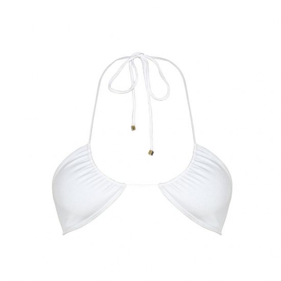 Online Store XENA Bianco- Halter Bikini Top - sommer swim -S164